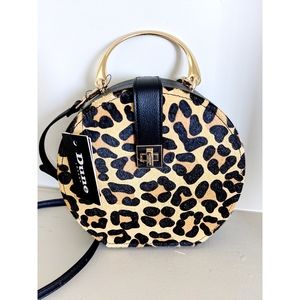 ✨HP✨ Dune London Leopard Print Leather Crossbody